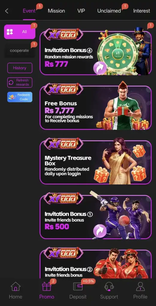 XF777 Game Bonus