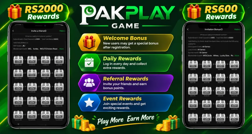 PAKPLAY Rewards Game Banner